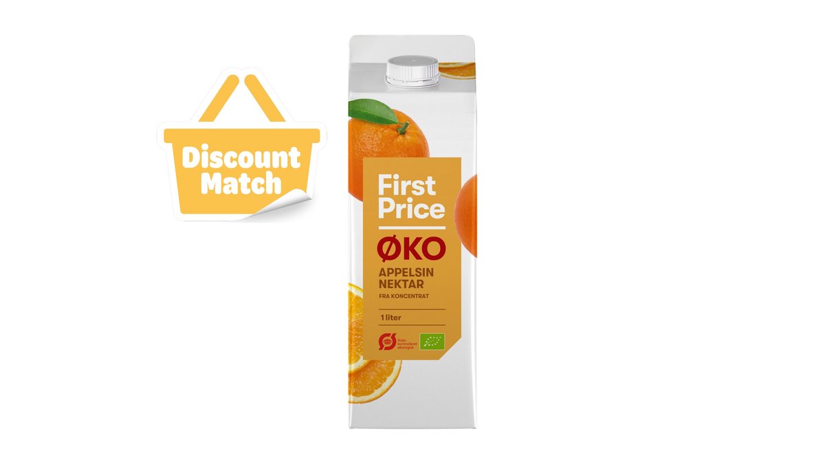 Appelsinnektar øko. First Price
