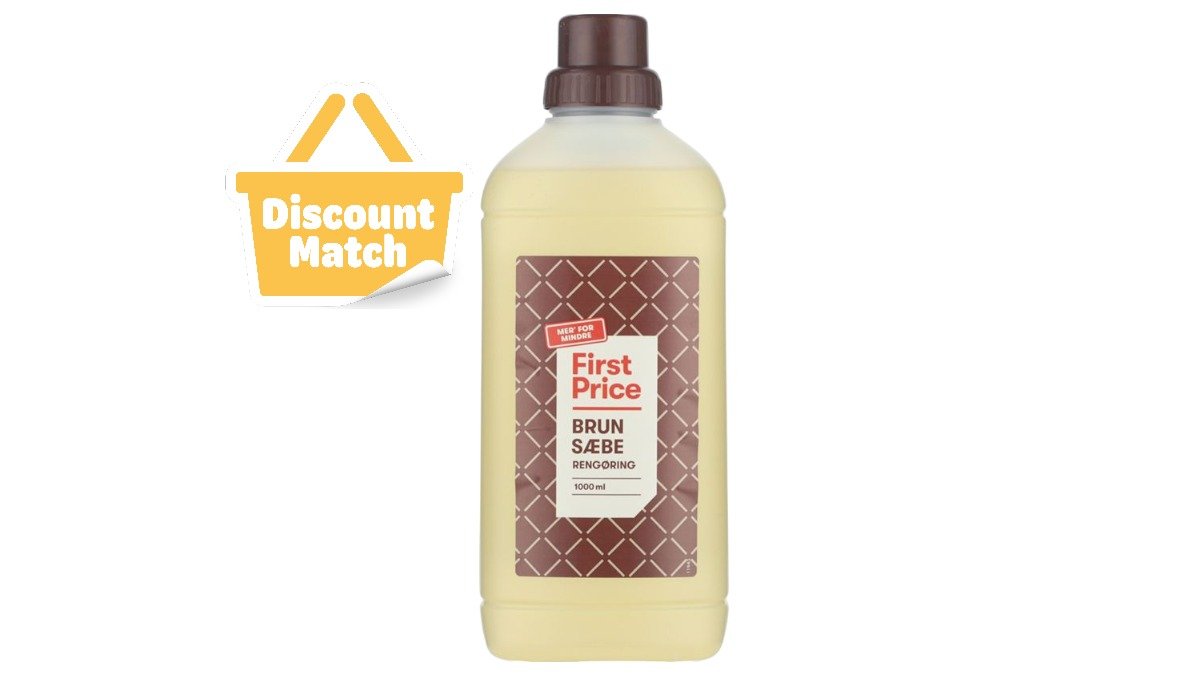 Brun sæbe flydende, First Price