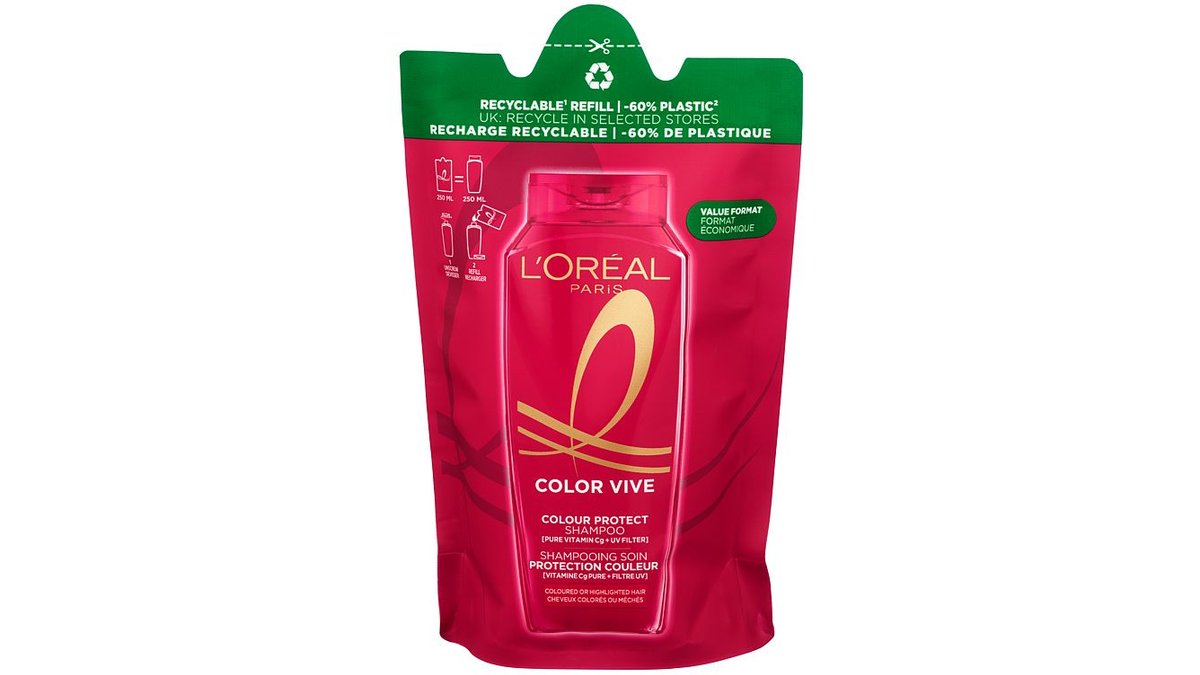 Loreal Elvital Shampoo Refil Color Vive, 250 ml