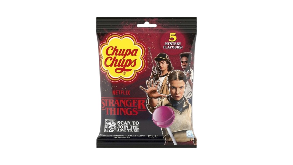 CHUPA CHUPS STRANGER THINGS RIGHT SIDE UP (BAG X 10 POPS) | daves Food ...
