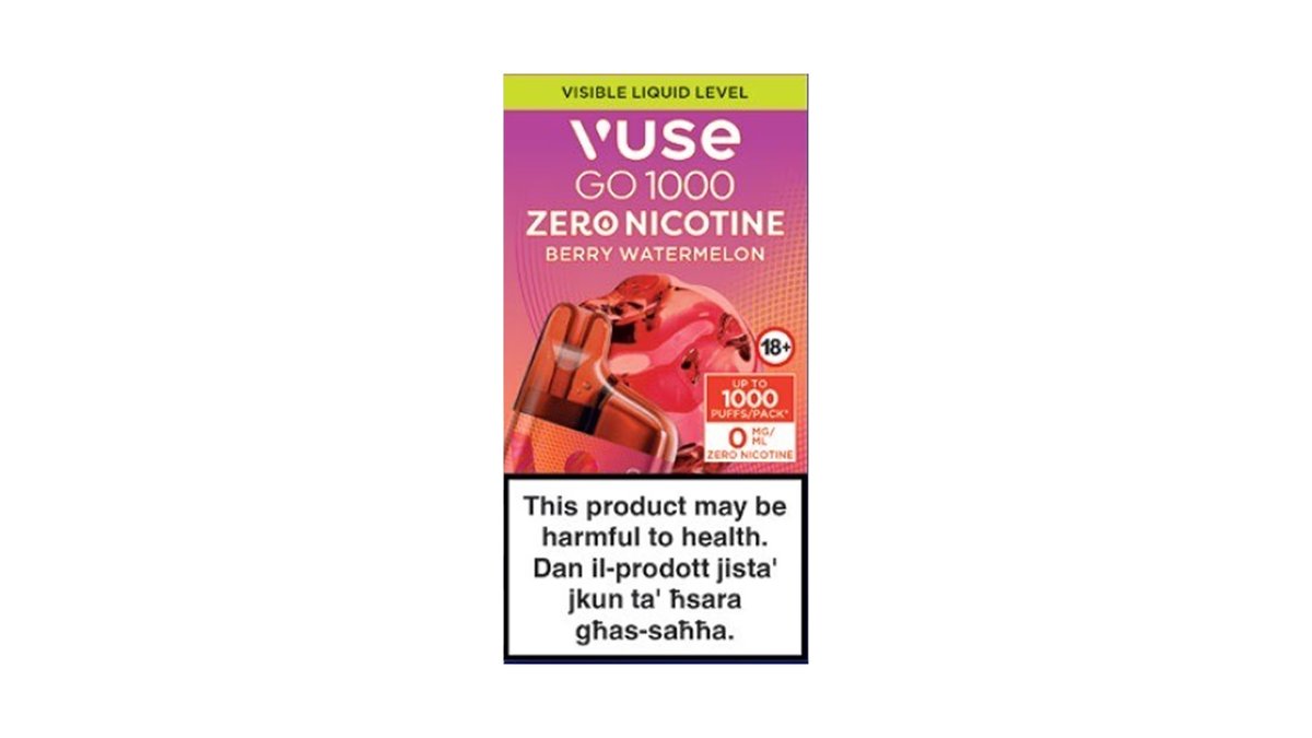 VUSE GO VAPES STRAWBERRY ICE 0MG 1000PUFFS | daves Food Store San wann,  Misra Lewa | Wolt