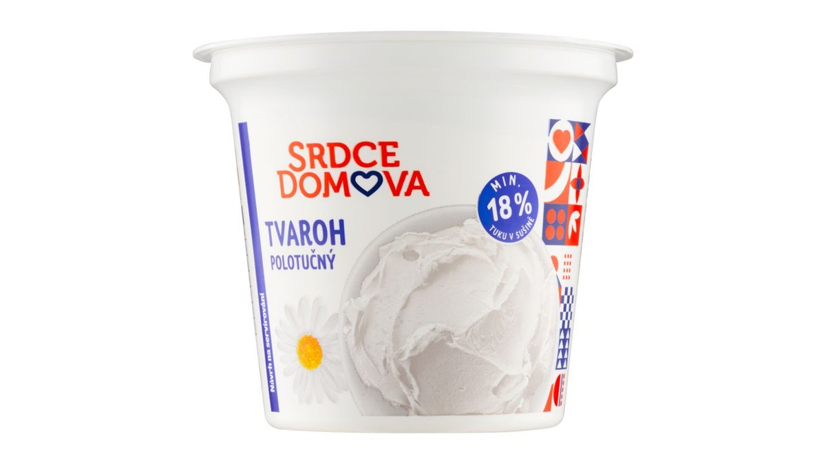 SRDCE DOMOVA TVAROH POLOTUČNÝ 250G