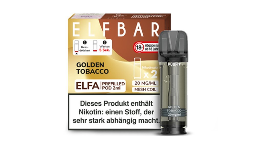 Elfbar ELFA Pod - Pineapple Lemon Qi - 2er Set - 20 Mg Nikotin - 600