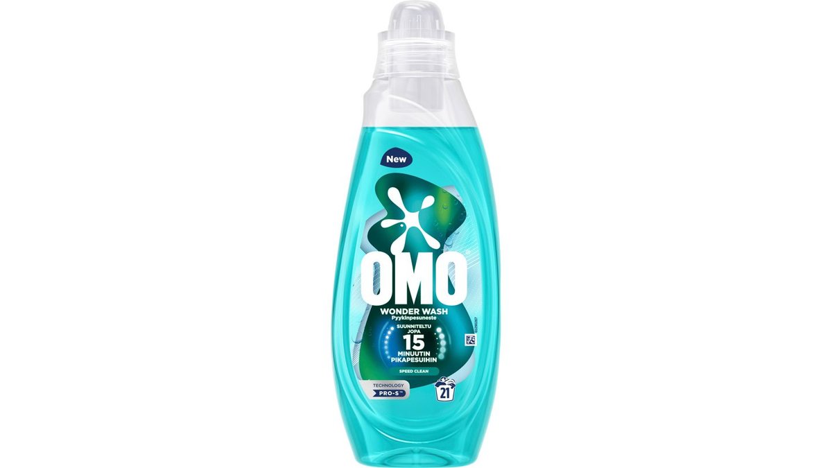 Omo Wonder Wash Speed Clean pyykinpesuneste pikapesuohjelmille 840ml