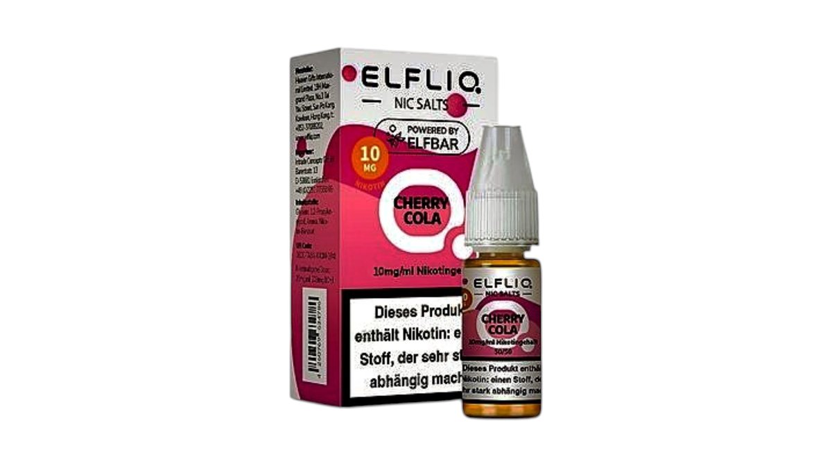 Elfbar Elfliq Cherry Cola Nikotinsalz Liquid 10mg/ml | Vapetown | Wolt