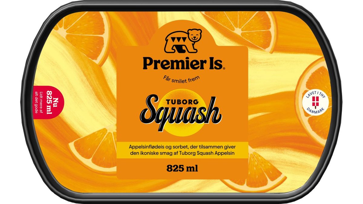 ❄️Squash Appelsinflødeis, Premier Is