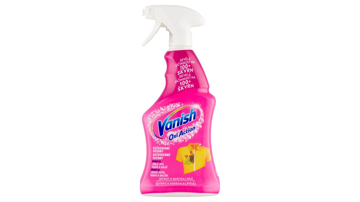 Vanish Oxi Action Sprej odstraňovač skvrn bez chlóru, 500 ml