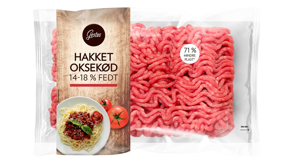 Hakket oksekød 14-18%, Gestus