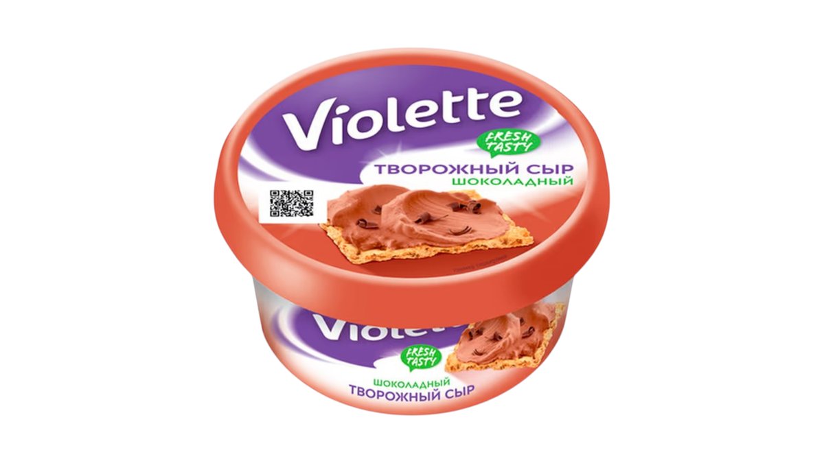 Творожный сыр violette шоколадный 50% 140 г