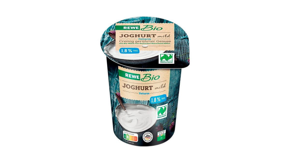 Rewe Bio Joghurt Mild 1,8% Fett Becher | Temma Der Bio Genuss-Markt  Kln-Bayenthal | Wolt