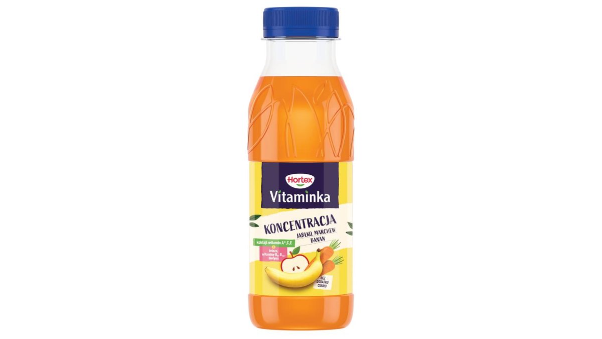 Hortex Vitaminka Sok koncentracja jabłko marchew banan 300 ml