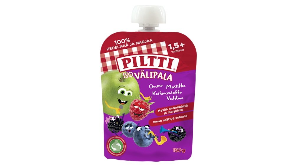 Piltti Iso välipala 150g 1,5+ vuotta omena mustikka karhunvatukka ...
