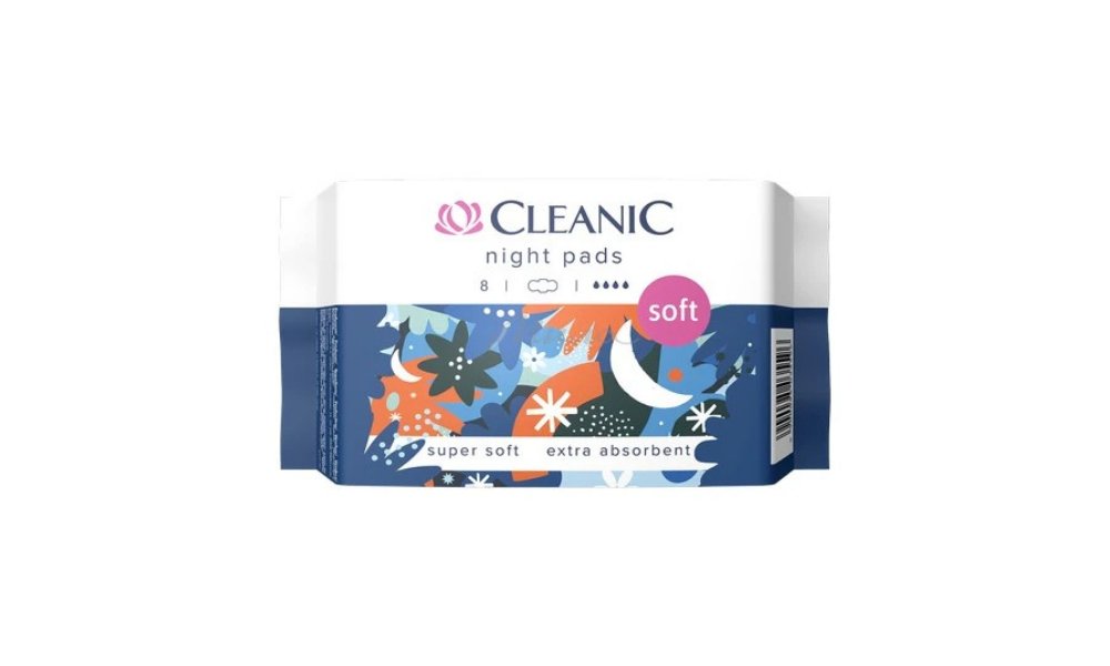 Прокладки гигиенические Cleanic Soft ночные 8 шт