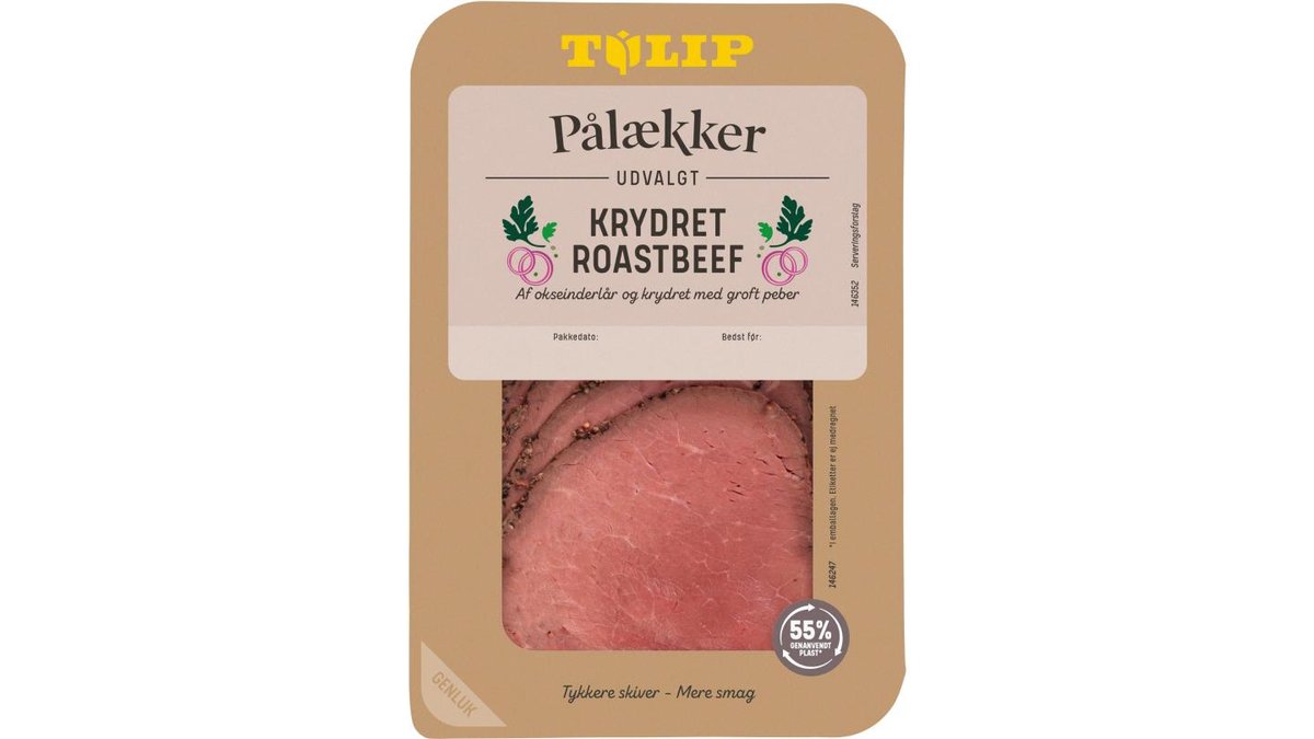 Roastbeef i skiver krydret, Pålækker