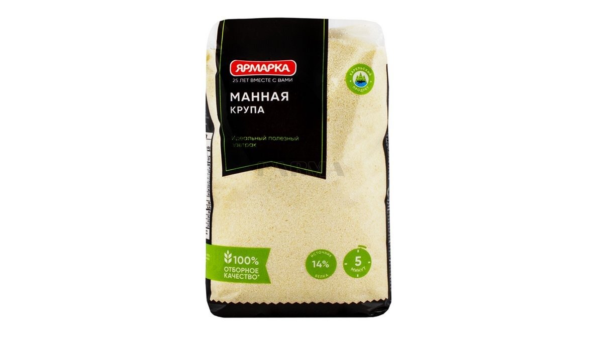 Манная крупа ЯРМАРКА 600г (10 EXP) НМУ