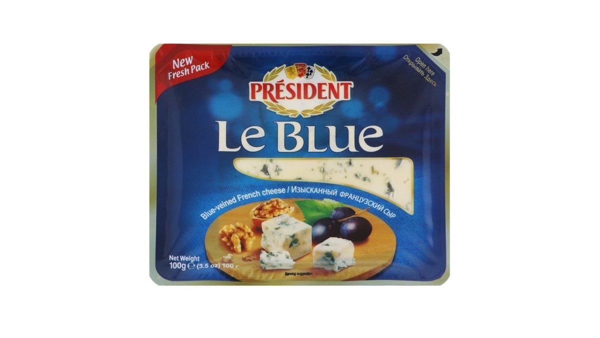 President Сыр с благородной плесенью Le Blue , 100Гр