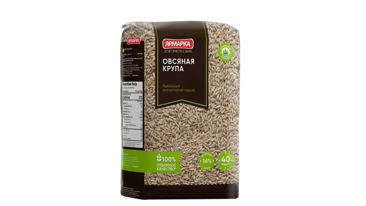 Крупа Ярмарка овсяная 600 г