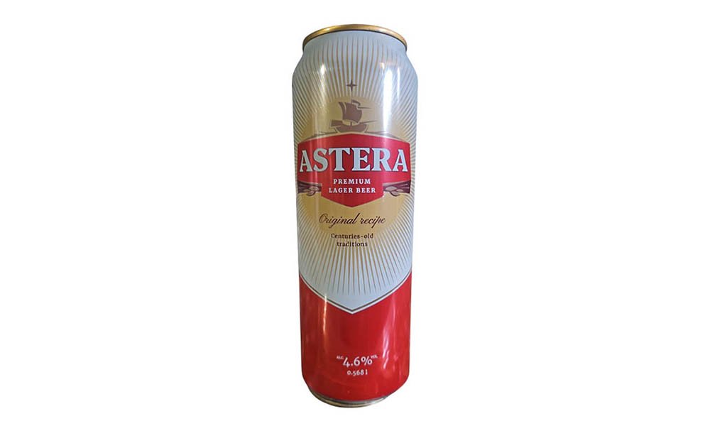 Пиво Astera светлое фильтрованное 0,568 л