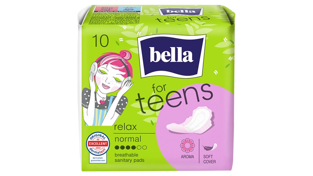 Bella For Teens Relax Normal hygienické vložky 10 ks