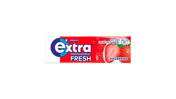Wrigley's Extra Professional Fresh Zuckerfrei Erdbeere, 10 Stück