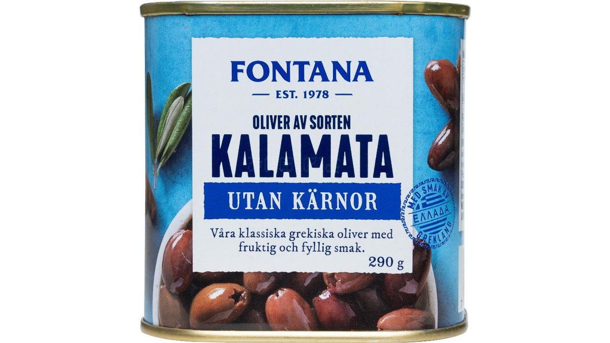 Fontana Oliver Kalamata Kärnfria, 290 g