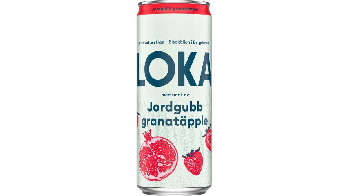 Loka Kolsyrat Vatten Granatäpple, 33 cl
