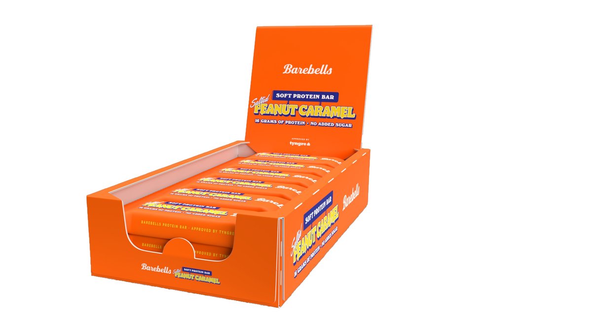 Barebells Soft Salted Peanut Caramel proteiinipatukka 12x55g