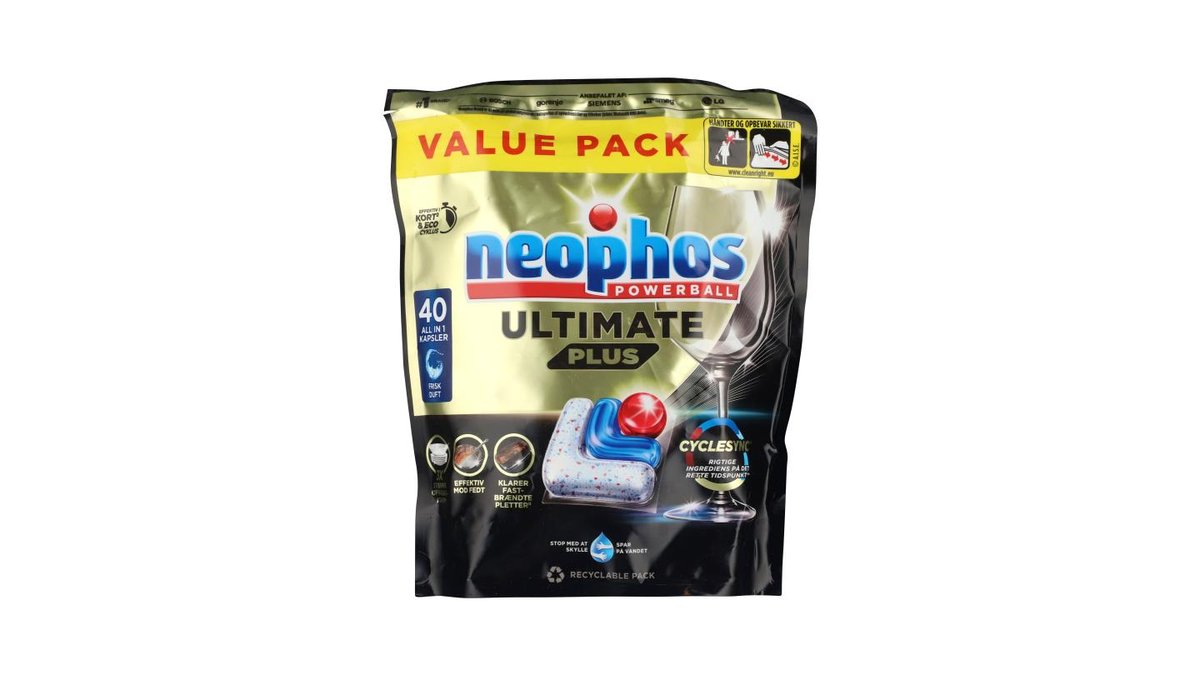 Opvasketabs Ultimate Plus 40 stk. Neophos