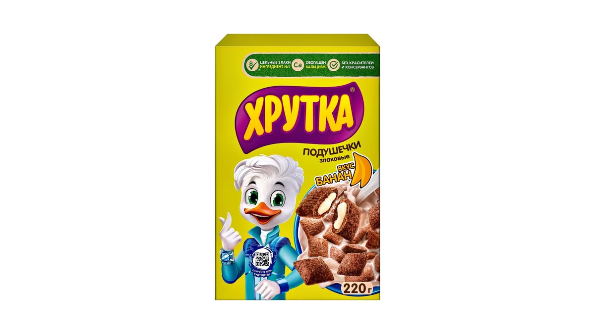 Завтрак готовый Nestle хрутка банановые подушки 220 г