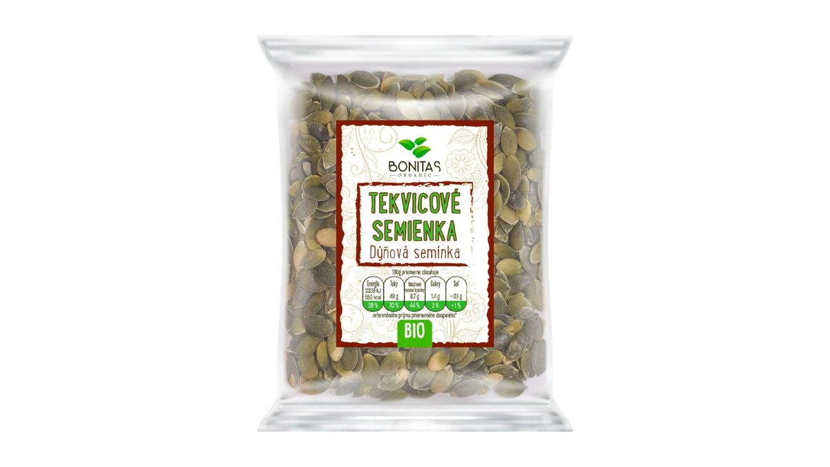Bonitas Tekvicové semená lúpané bio, 100 g