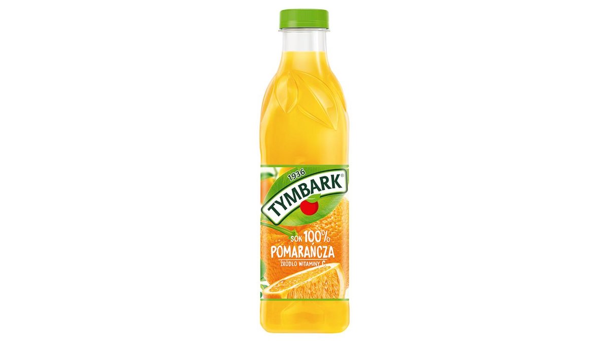 Tymbark Sok 100 % pomarańcza 1 l