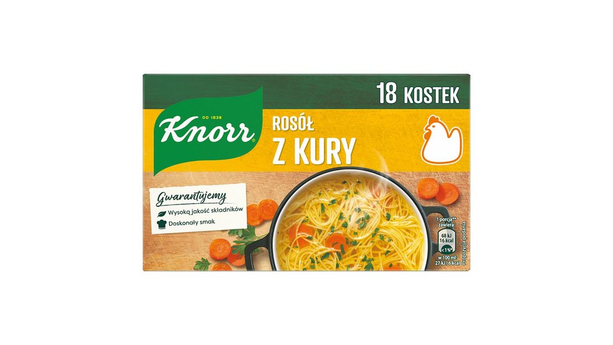 Knorr Rosół z kury 180 g (18 x 10 g)