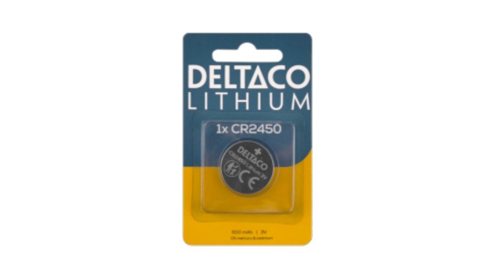 Deltaco Alkaline Paristo CR2450 Lithium 1kpl