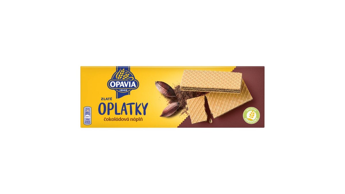 Náhled kategorie Opavia Oplatky Zlaté Čokoládová Náplň 146g