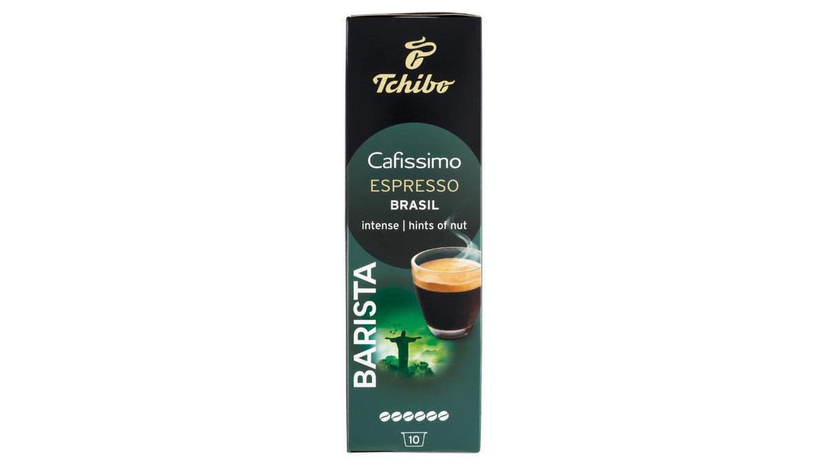 Tchibo Cafissimo Espresso Brasil Barista pražená mletá káva kapsuly 10 x 7,8 g (78 g)