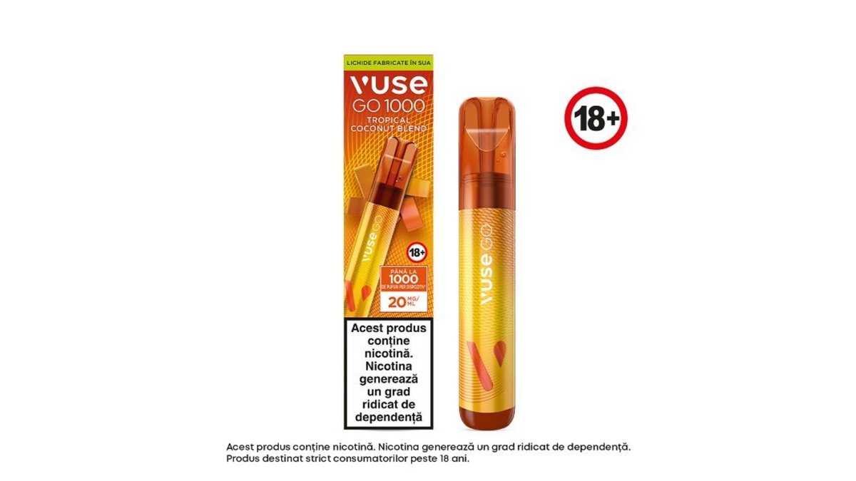 Vuse GO 1000 PEN Tropical Coconut Blend | Fumeaza OK Pitesti | Wolt