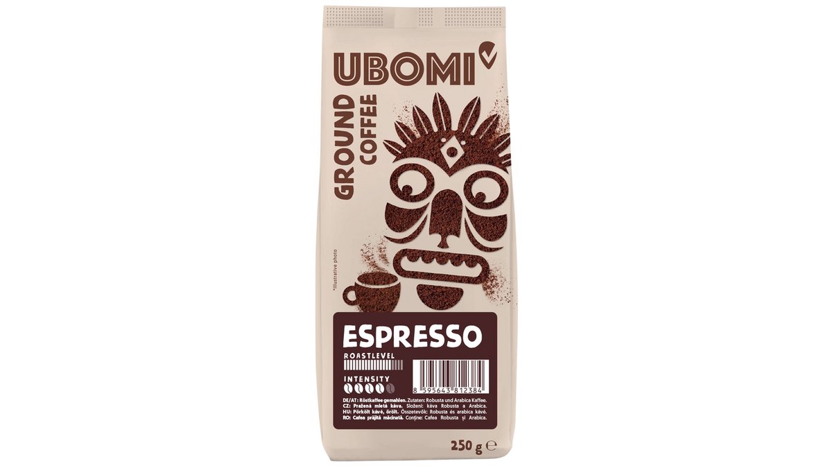 Ubomi Espresso Mletá RFA káva 250 g
