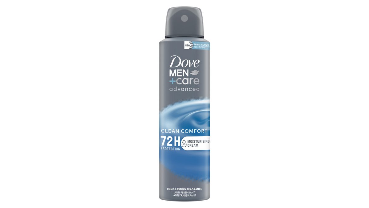 DOVE MEN+CARE Advanced Clean Comfort Antiperspirant sprej 150 ml