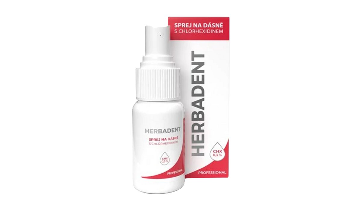 Herbadent Professional sprej na dásně s chlorhex 25 ml