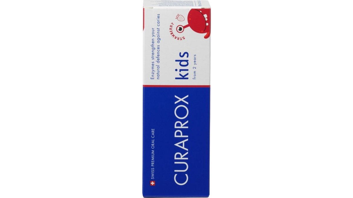 Curaprox kids, dětská zubní pasta od 2 let, jahoda, 950 ppm F 60 ml