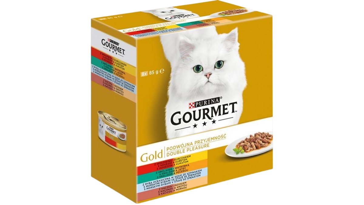 Gourmet Gold konzerva pro kočky - Mix Multipack 8 x 85 g