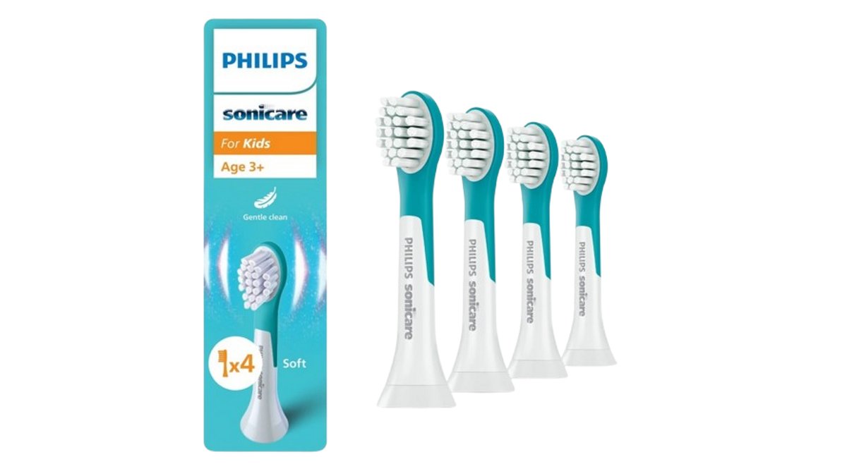 Philips Sonicare Dětské náhradní hlavice pro děti HX6034/90, 4 ks