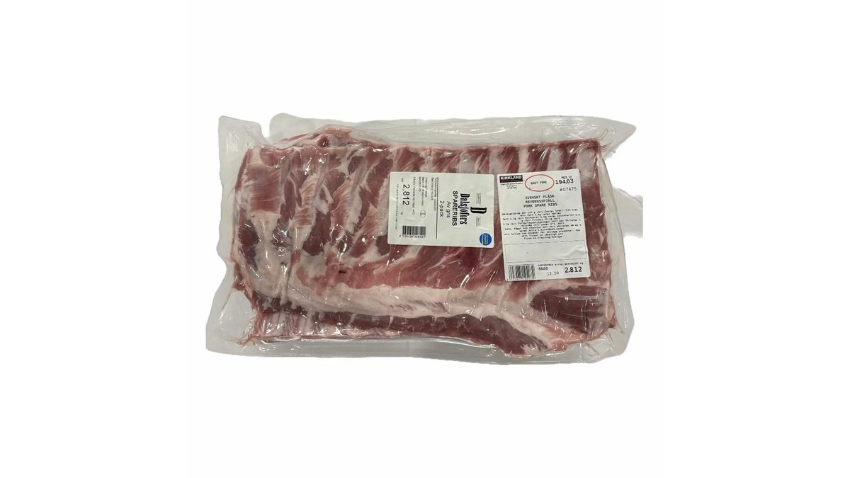 Svenskt Fläsk Revbensspjäll Pork Spare Ribs | Costco Stockholm | Wolt