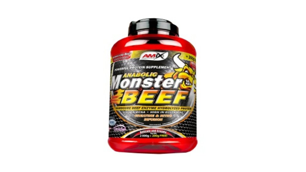 Amix Anabolic Monster Beef 1000 g jahoda-banán
