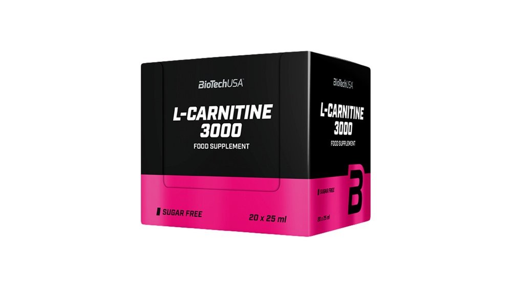 BioTech USA L-Carnitine Ampule 3000 mg 20 x 25 ml citrón