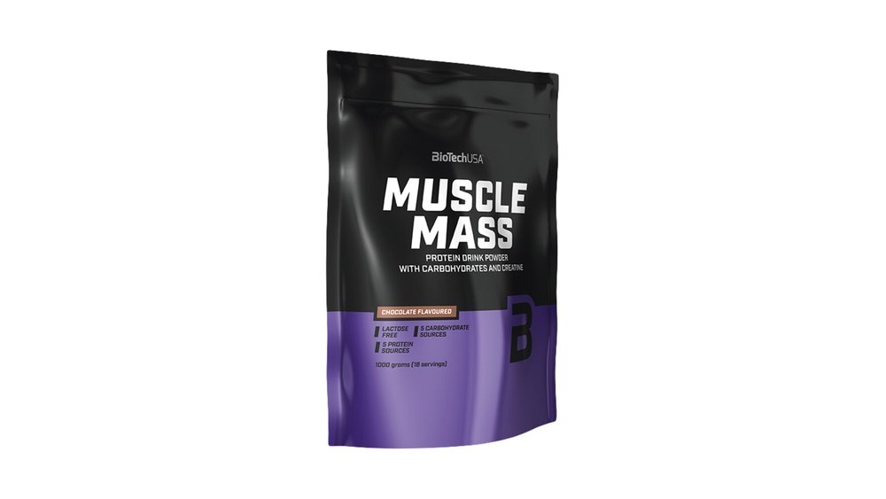 BioTech USA Muscle Mass 1000 g čokoláda