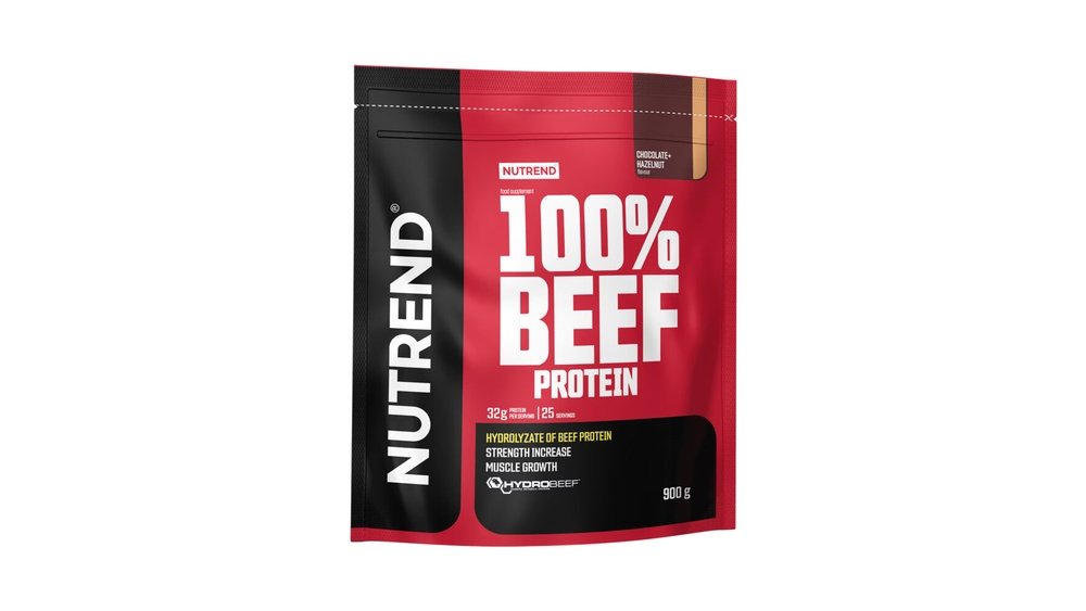 Nutrend 100% Beef Protein 900 g čokoláda-lieskový orech