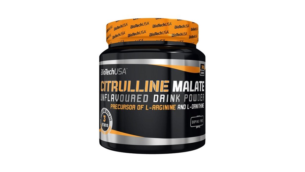 BioTech USA Citrulline Malate 300 g zelené jablko