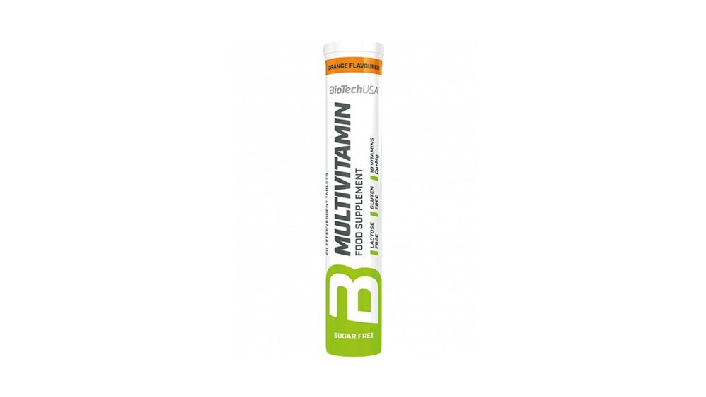 BioTech USA Multivitamin šumivé tablety 20 tabliet pomaranč
