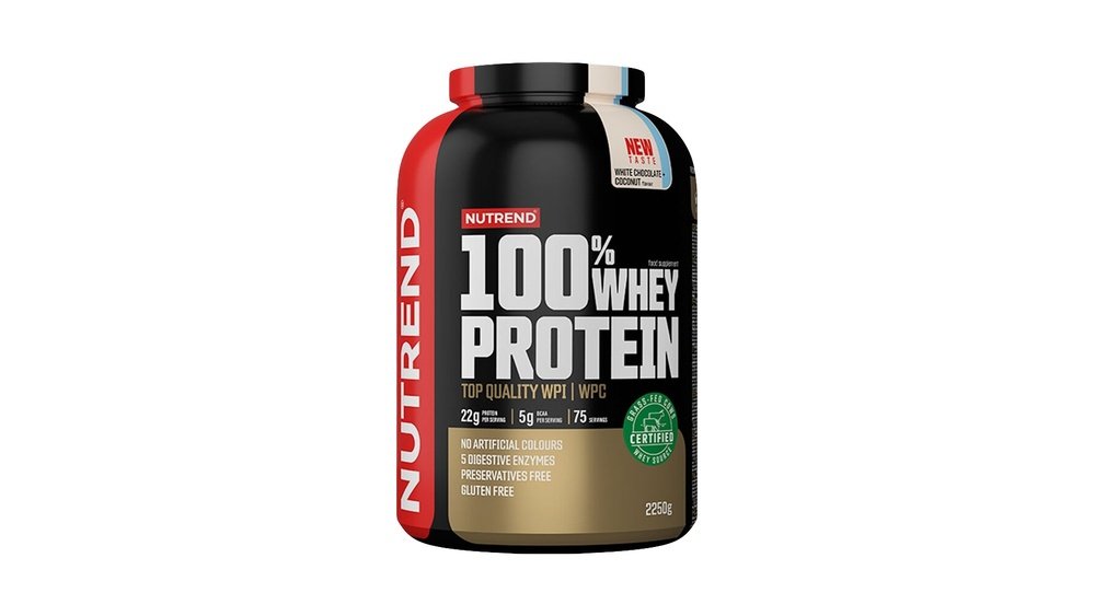 Nutrend 100% Whey Protein 2250 g biela čokoláda-kokos